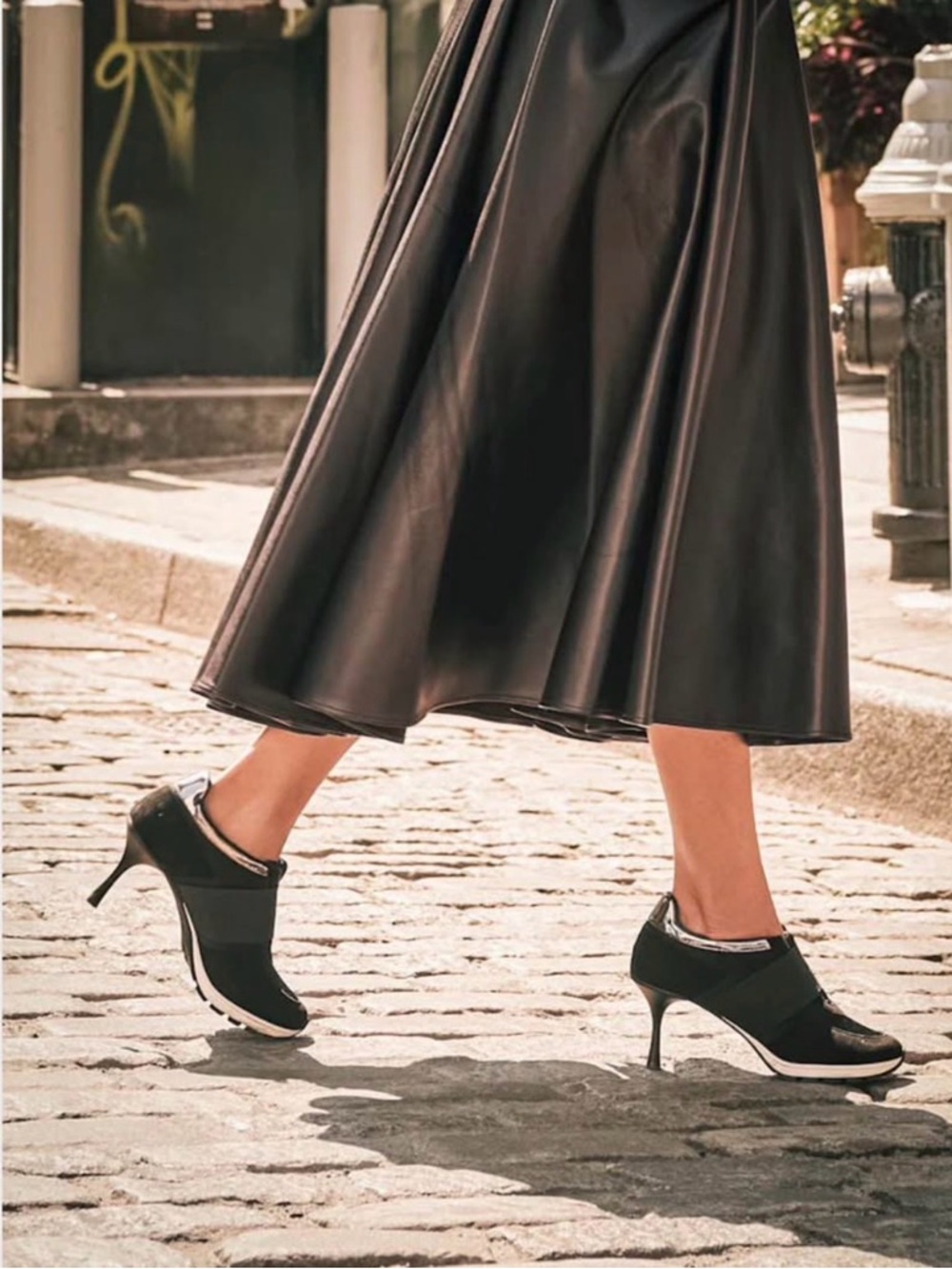The Icon Women's Black Heeled Sneaker by - Picture 3 of 3